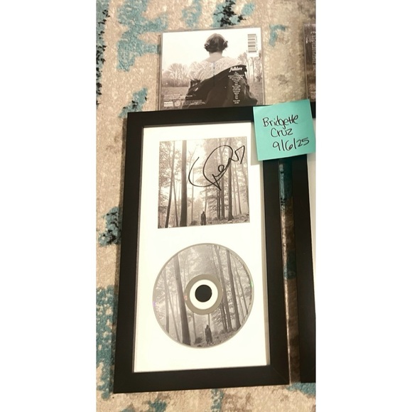 Taylor Swift Accessories - Taylor Swift Folklore CD with Signed Black and White Photo